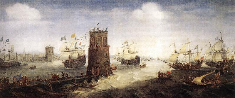 WIERINGEN, Cornelis Claesz van Capture of Damiate Sweden oil painting art